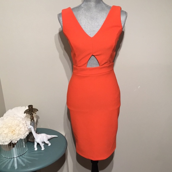 orange cocktail dresses